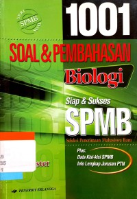 Image of 1001 soal dan pembahasan biologi : seleksi penerimaan mahasiswa baru