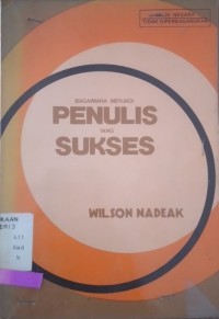 Image of Bagaimana menjadi penulis yang sukses