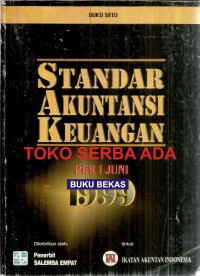 Image of Buku satu: standar akuntansi keuangan per 1 juni 1999