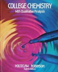 Image of College chemistry with qualitative analysis