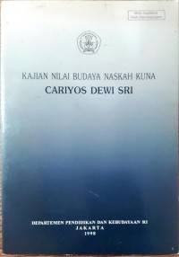 Image of Kajian Nilai Budaya Naskah Kuna Cariyos Dewi Sri