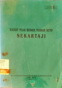 Image of Kajian Nilai Budaya Naskah Kuno Sekartaji