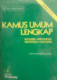 Image of Kamus umum lengkap Inggeris - Indonesia , Indonesia - Inggeris : dengan ejaan yang disempurnakan