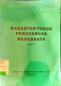 Image of Karakter Tokoh Pewayangan Mahabrata seri II