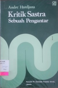 Image of Kritik sastra : sebuah pengantar