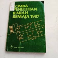 Image of Lomba penelitian ilmiah remaja 1987