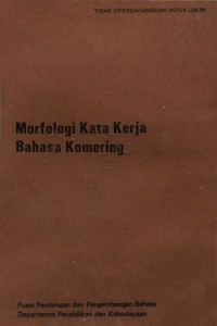 Image of Marfologi Kata Kerja Komering