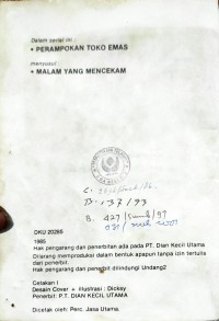Image of PERAMPOKAN TOKO EMAS