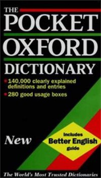 Image of Pocket oxford dictionary : includes better english guide